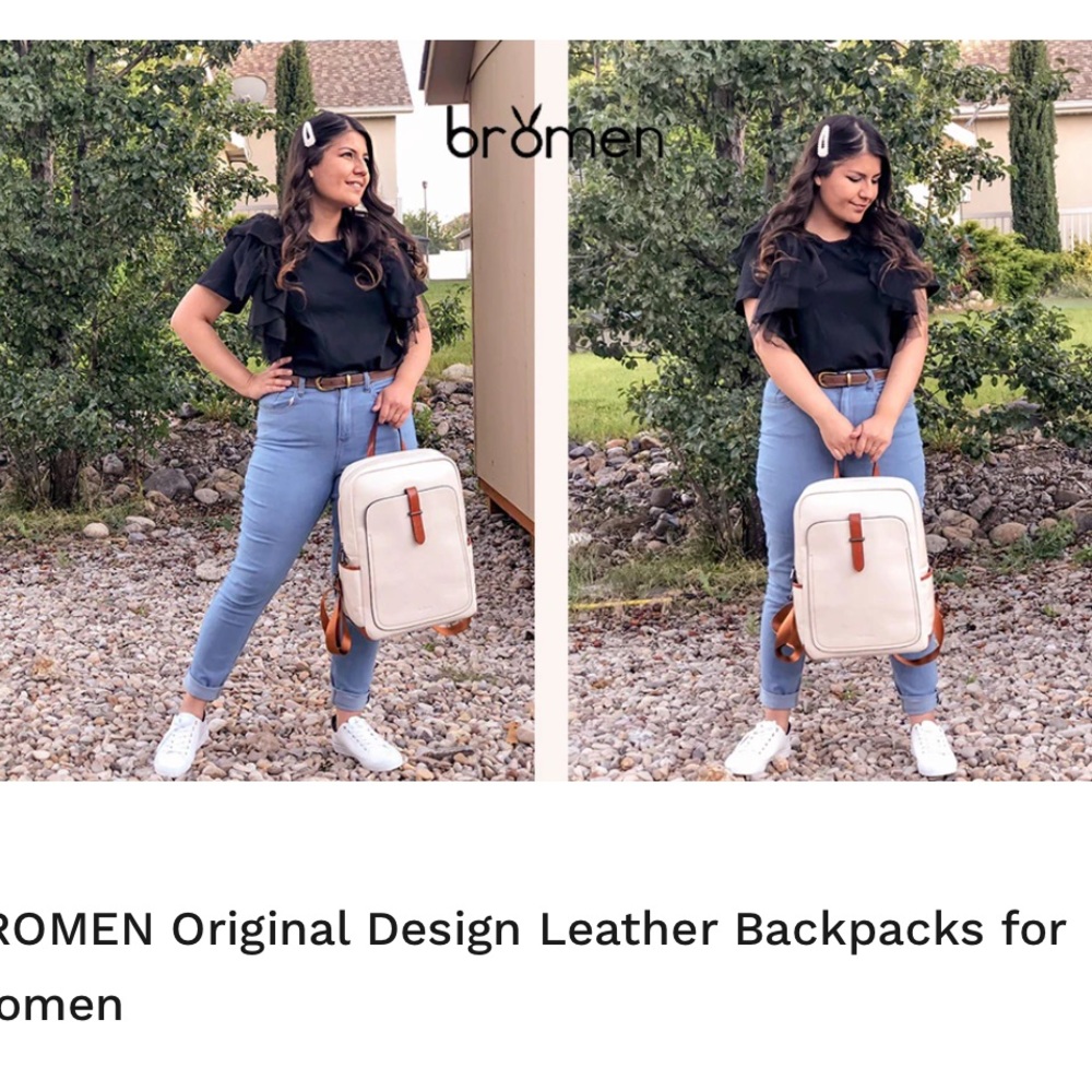 Bromen Leather Backpack